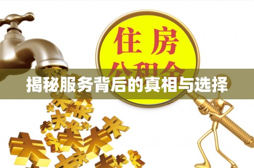 芦淞揭秘服务背后的真相与选择