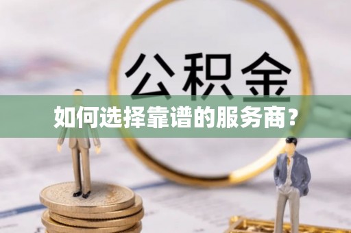 芦淞如何选择靠谱的服务商？