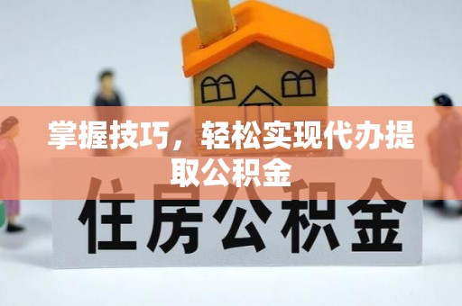 芦淞掌握技巧，轻松实现代办提取公积金