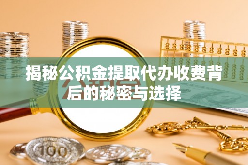 芦淞揭秘公积金提取代办收费背后的秘密与选择
