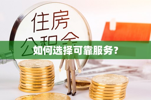 芦淞如何选择可靠服务？