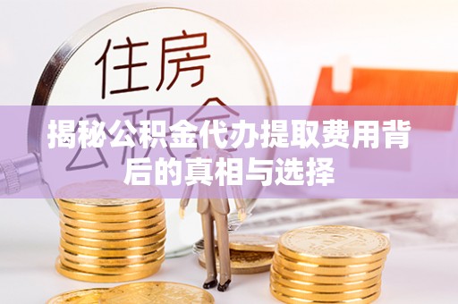 芦淞揭秘公积金代办提取费用背后的真相与选择