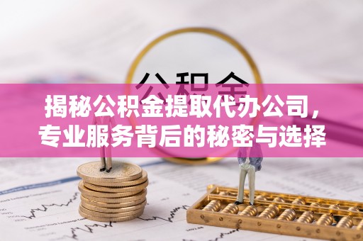 芦淞揭秘公积金提取代办公司，专业服务背后的秘密与选择指南