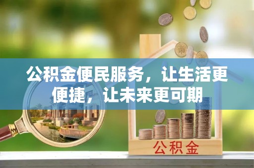 芦淞公积金便民服务，让生活更便捷，让未来更可期
