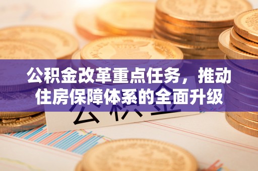 芦淞公积金改革重点任务，推动住房保障体系的全面升级