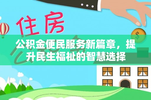芦淞公积金便民服务新篇章，提升民生福祉的智慧选择