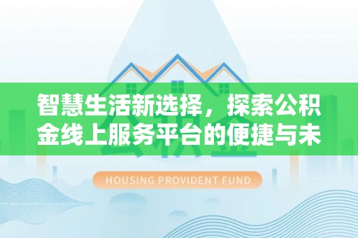 芦淞智慧生活新选择，探索公积金线上服务平台的便捷与未来