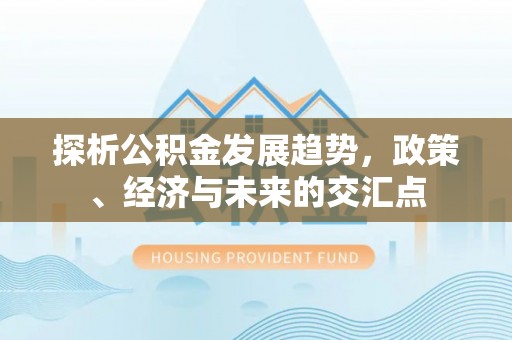 芦淞探析公积金发展趋势，政策、经济与未来的交汇点
