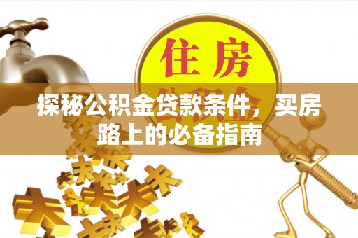 芦淞探秘公积金贷款条件，买房路上的必备指南