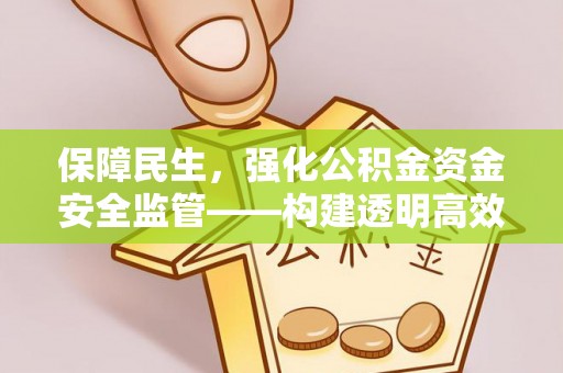 芦淞保障民生，强化公积金资金安全监管——构建透明高效的管理体系