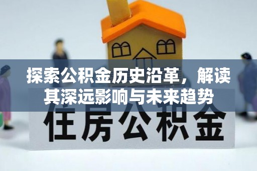芦淞探索公积金历史沿革，解读其深远影响与未来趋势
