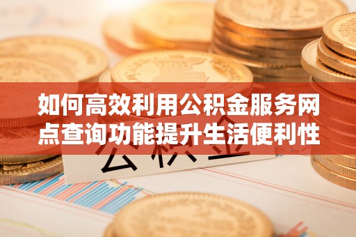 芦淞如何高效利用公积金服务网点查询功能提升生活便利性