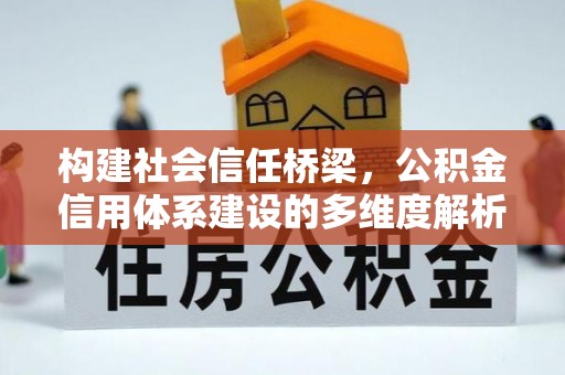 芦淞构建社会信任桥梁，公积金信用体系建设的多维度解析
