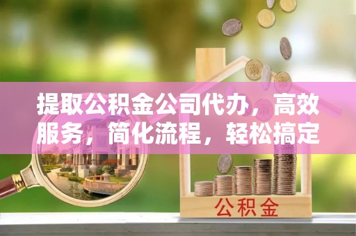芦淞提取公积金公司代办，高效服务，简化流程，轻松搞定资金难题
